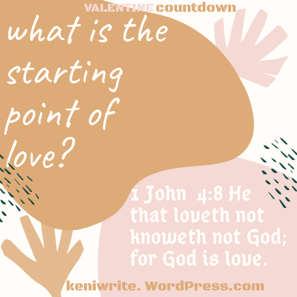 What is the starting point of love?